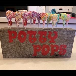 Handmade Potty Pops Sign